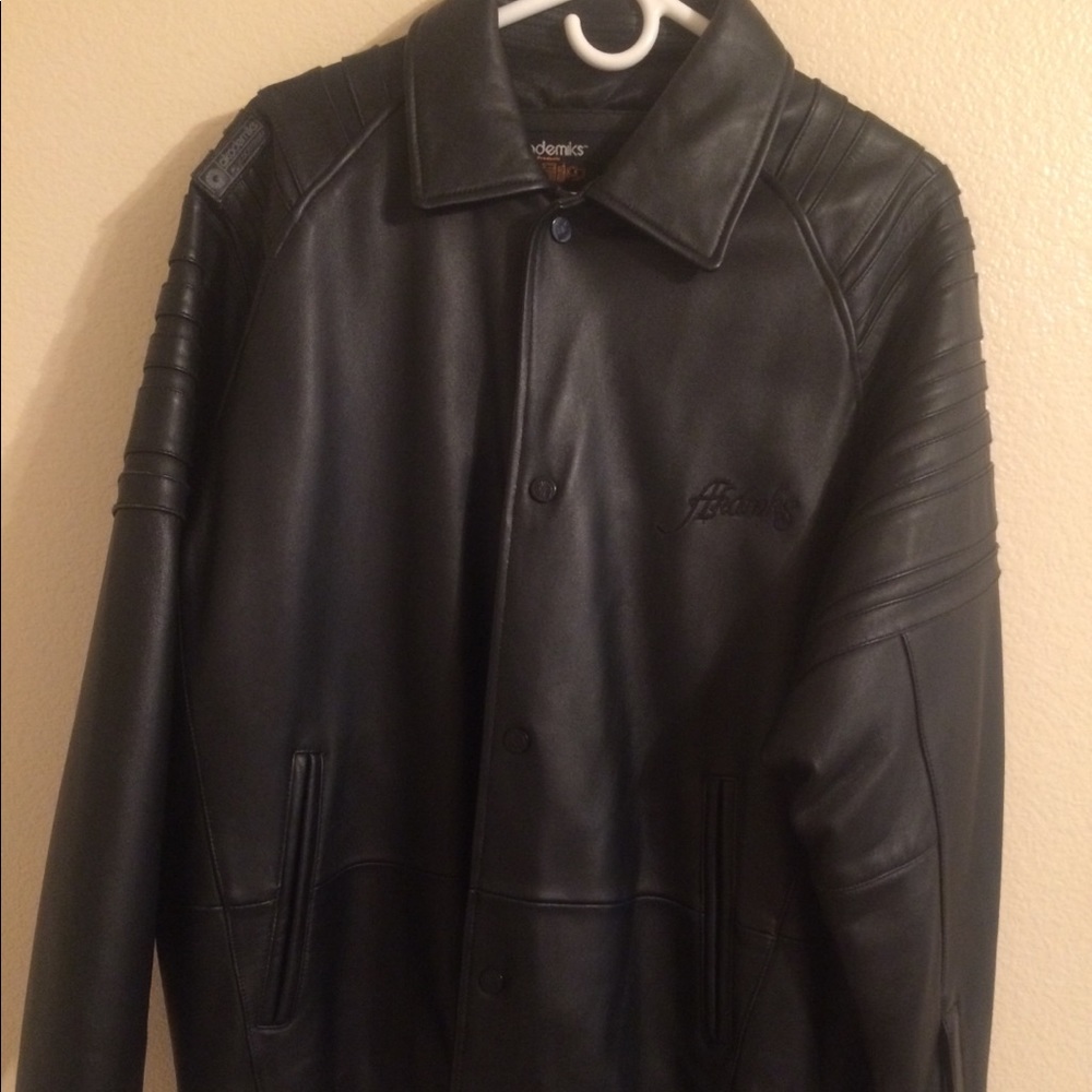Men’s leather akademiks jacket